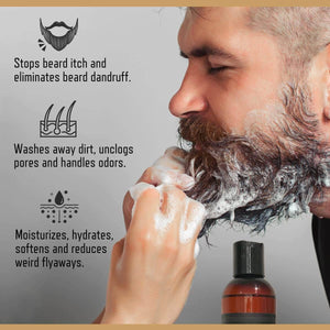 Deluxe Beard Care Grooming Kit (4 piece)